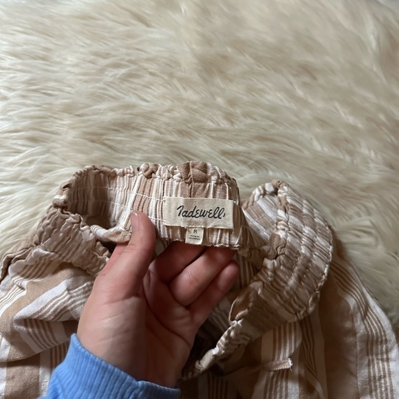 MADEWELL Smocked Huston Pull-On Crop Pant - Picture 6 of 6